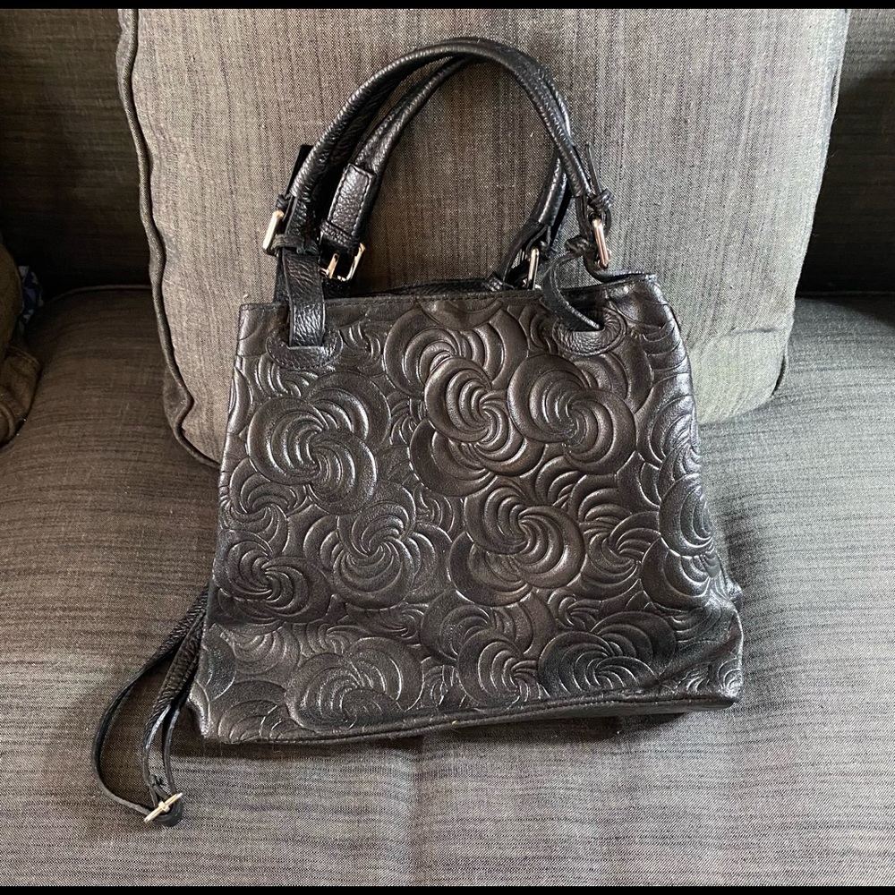 Genuine Italian leather , Swirl print